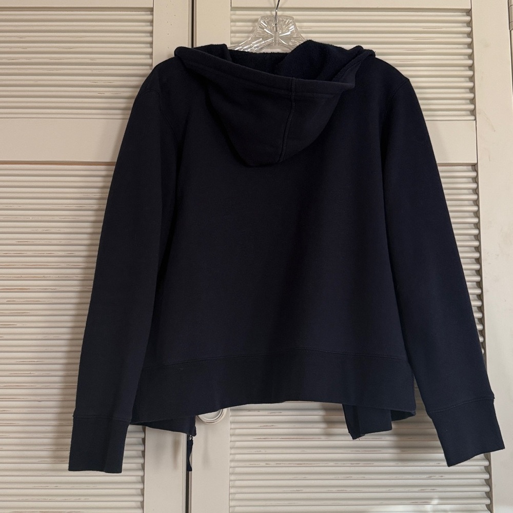 LAURA SCOTT PETITE Dark Blue Zip-Up Hoodie Jacket - Picture 2 of 5